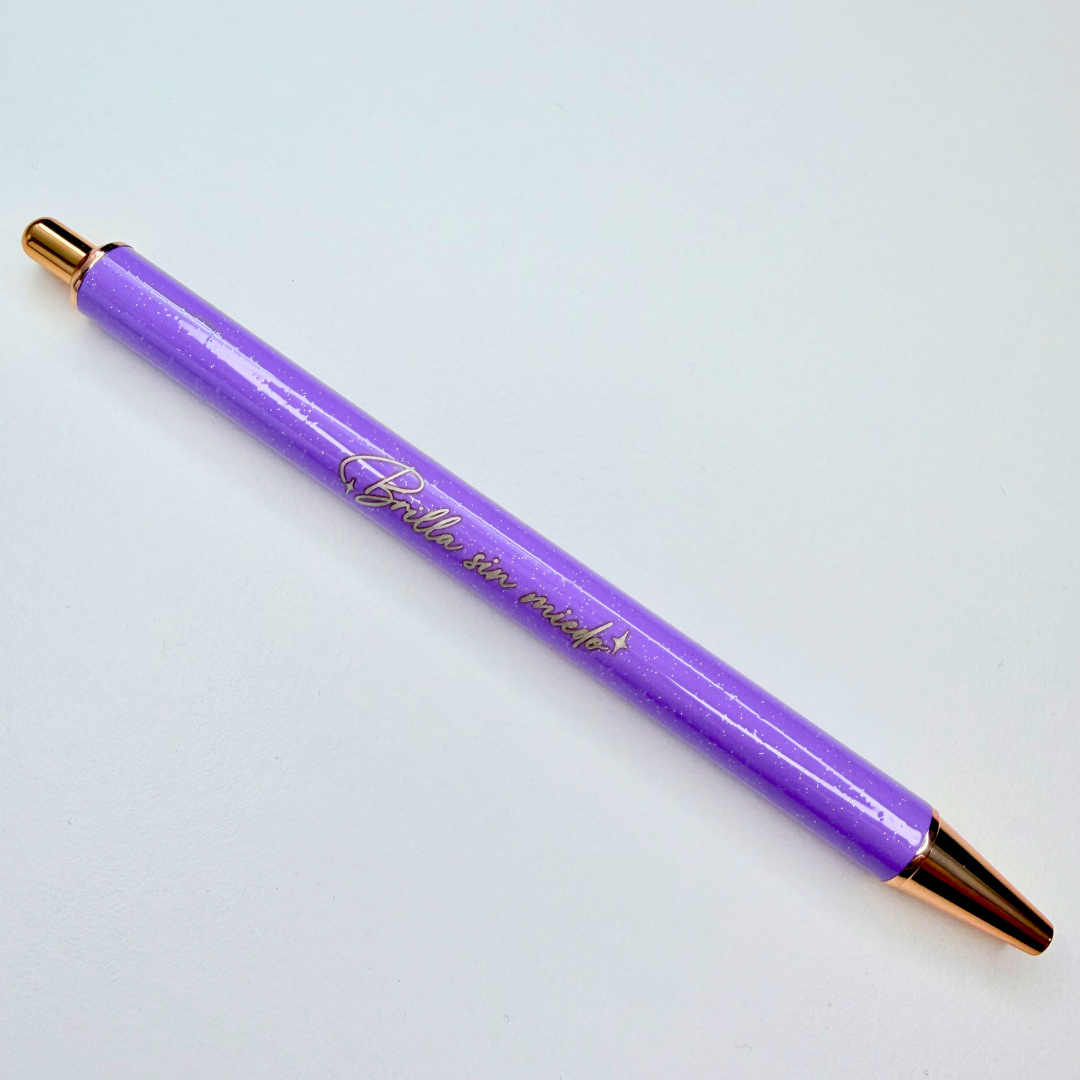 Brilla Sin Miedo Metal Pen