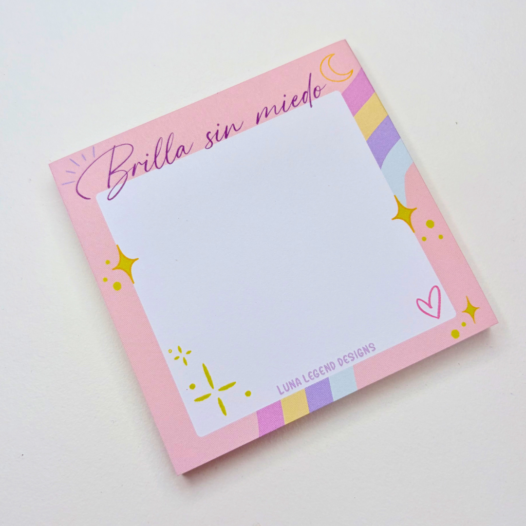 Brilla Sin Miedo Sticky Notes