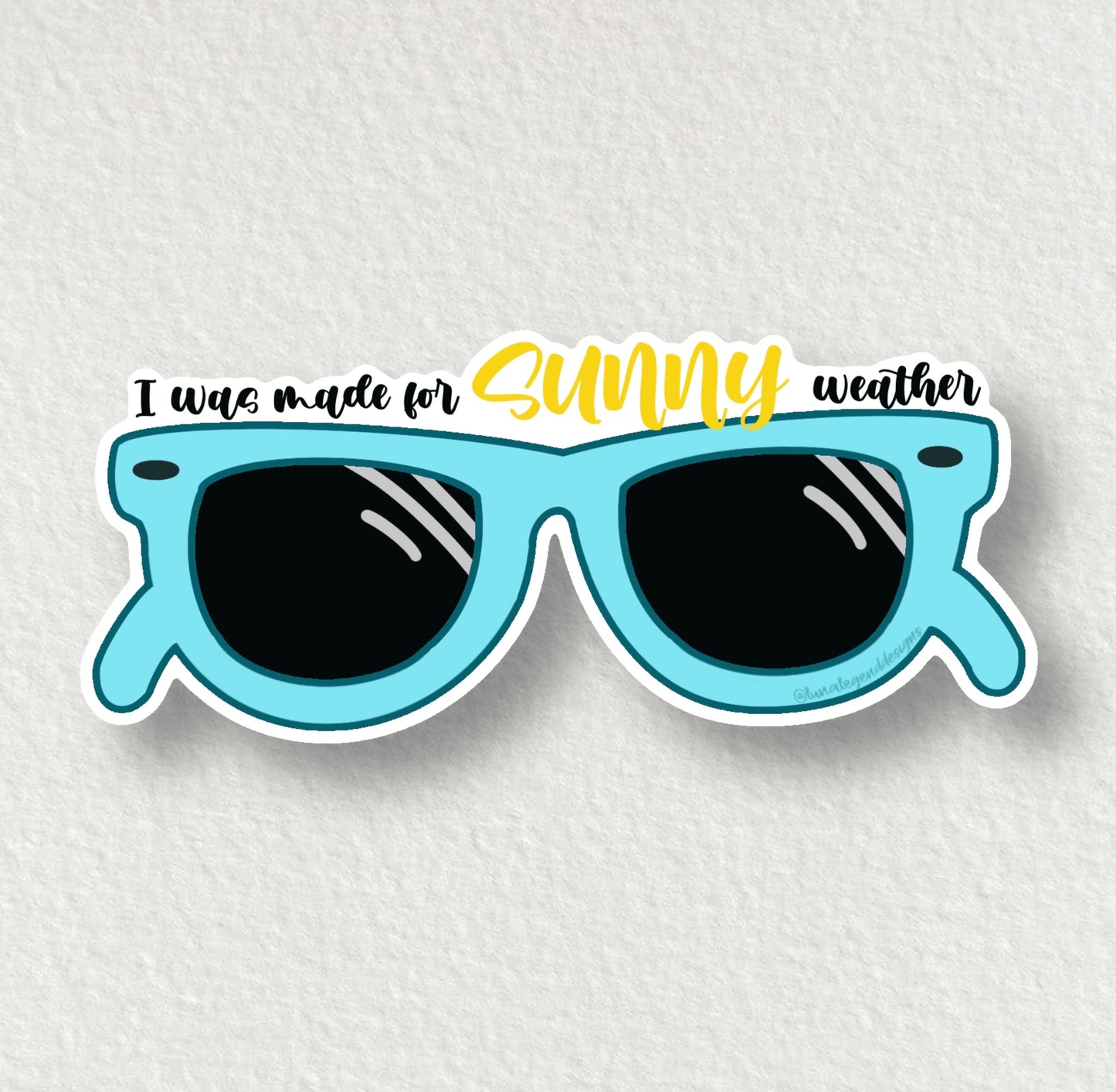 Sunny Sunglasses Sticker