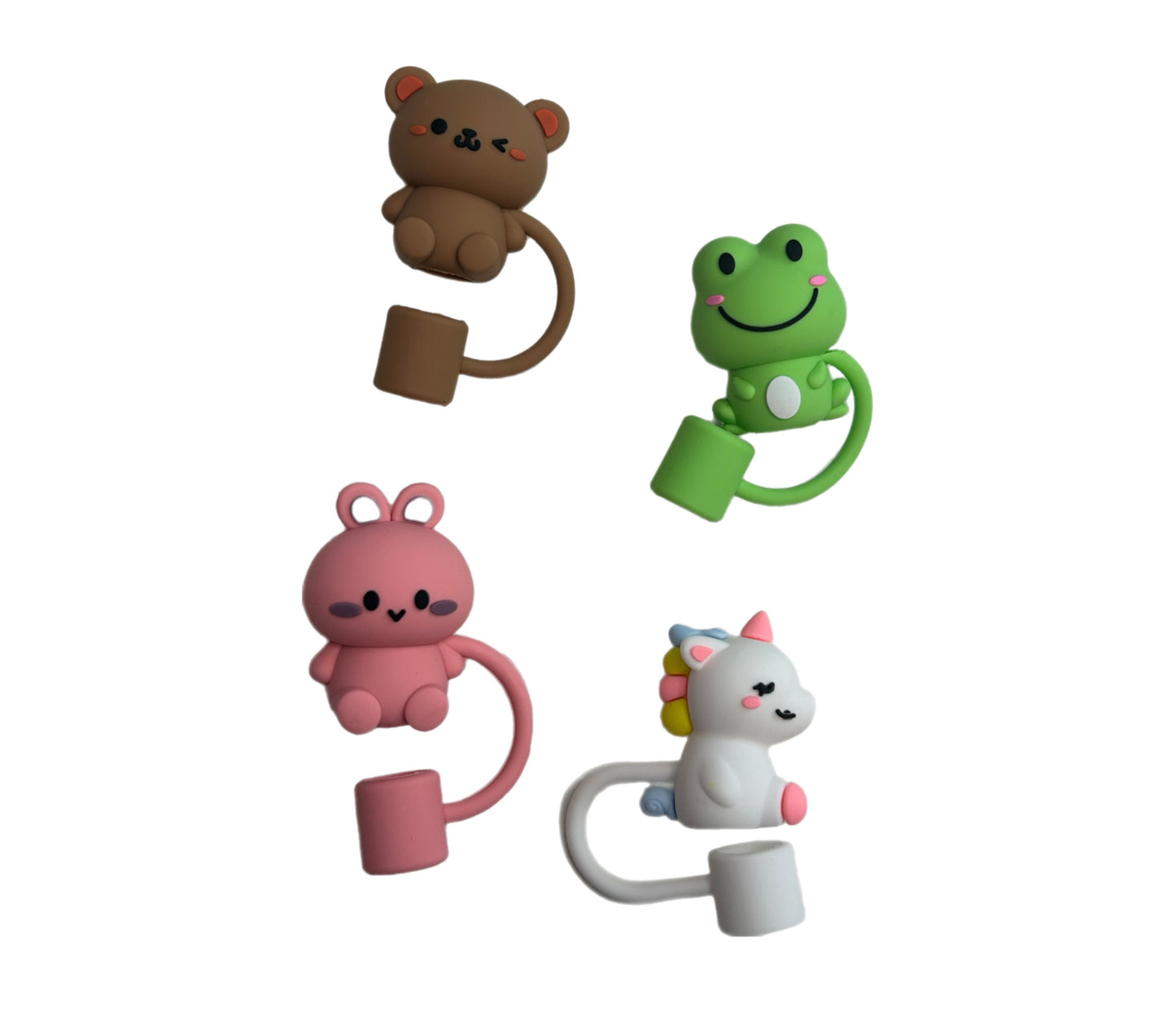 Animals & Creatures Straw Toppers