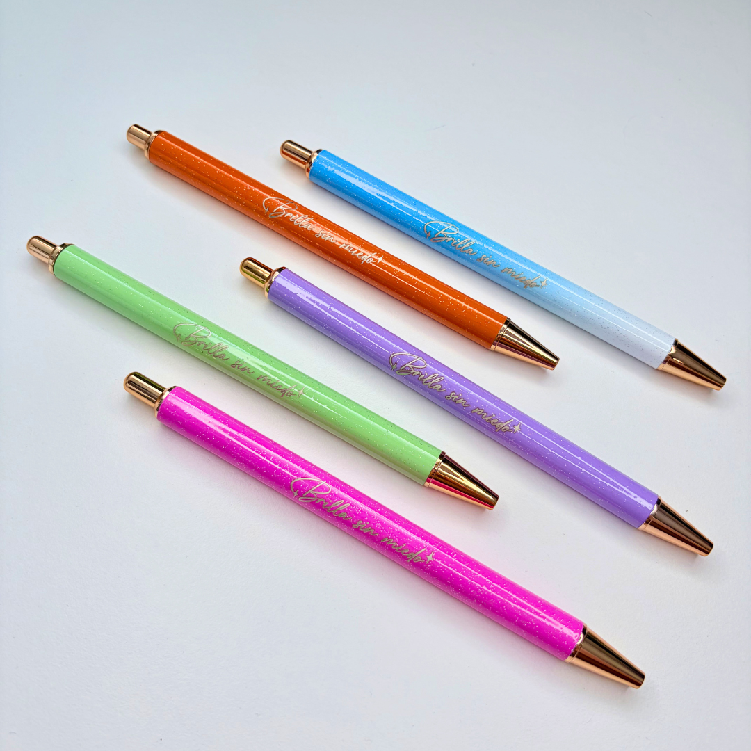 Brilla Sin Miedo Metal Pen