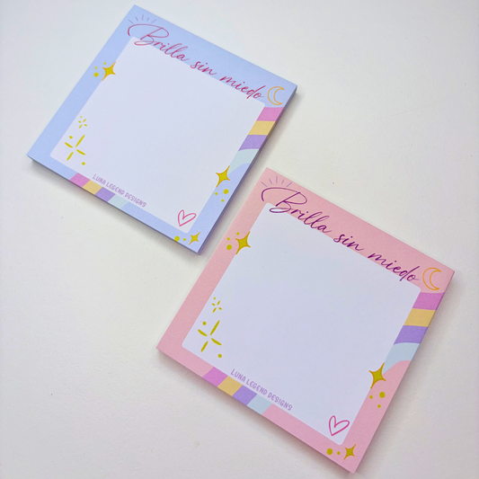 Brilla Sin Miedo Sticky Notes