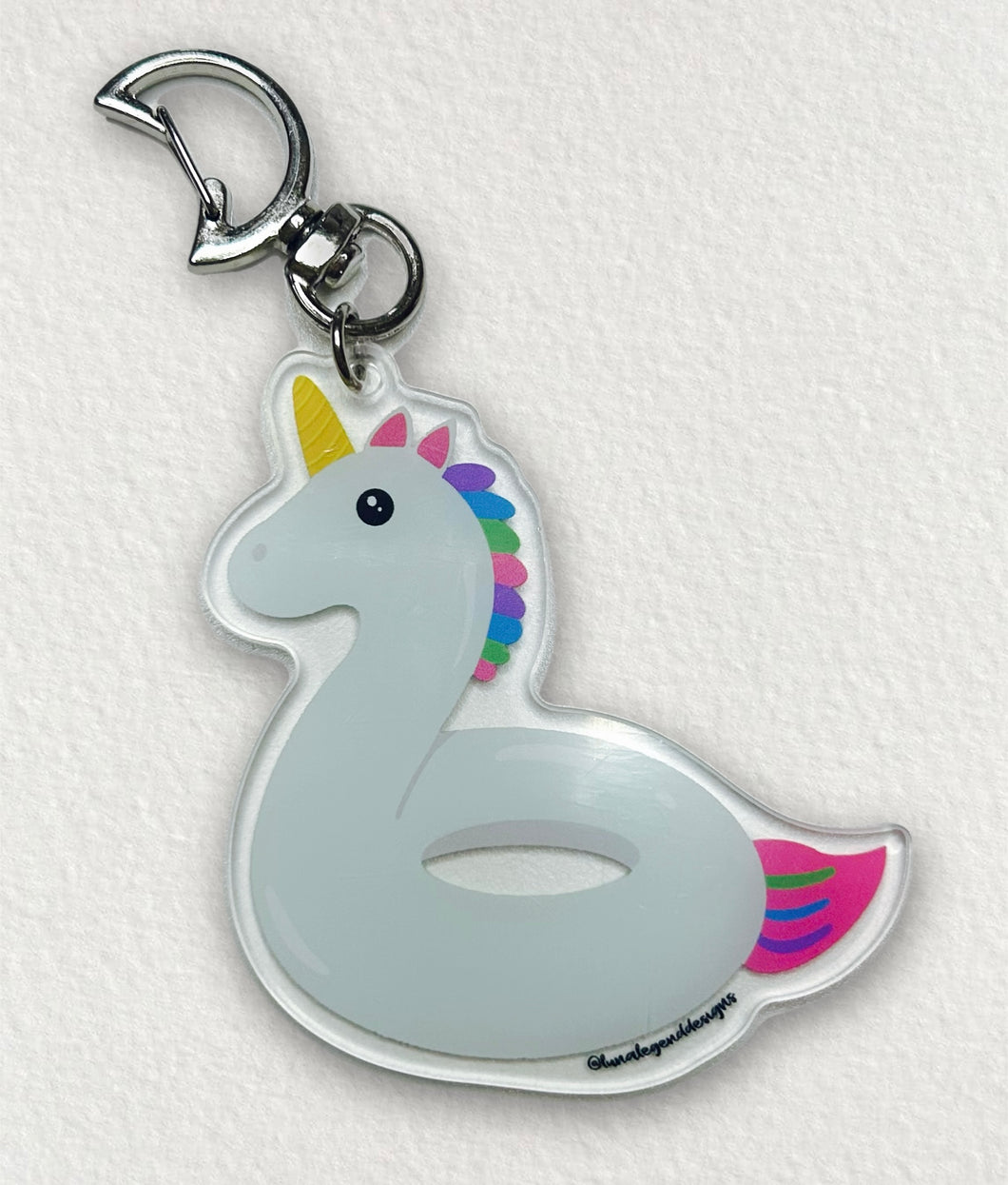 Llavero flotador de unicornio