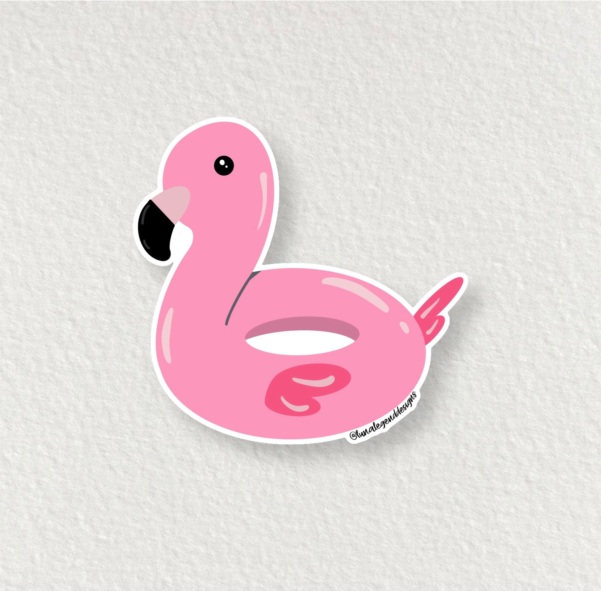 Flamingo Floatie Sticker – Luna Legend Designs