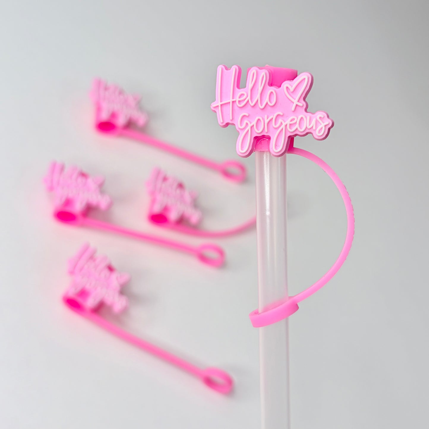 Hello Gorgeous Straw Topper