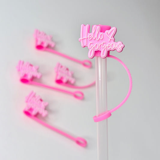 Hello Gorgeous Straw Topper