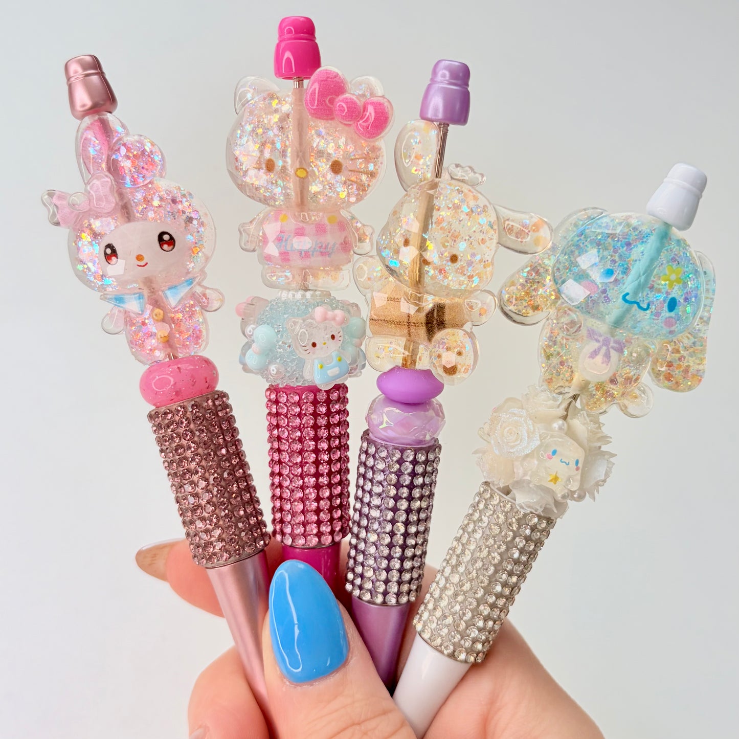 Glitter San San Fam Beaded Pen