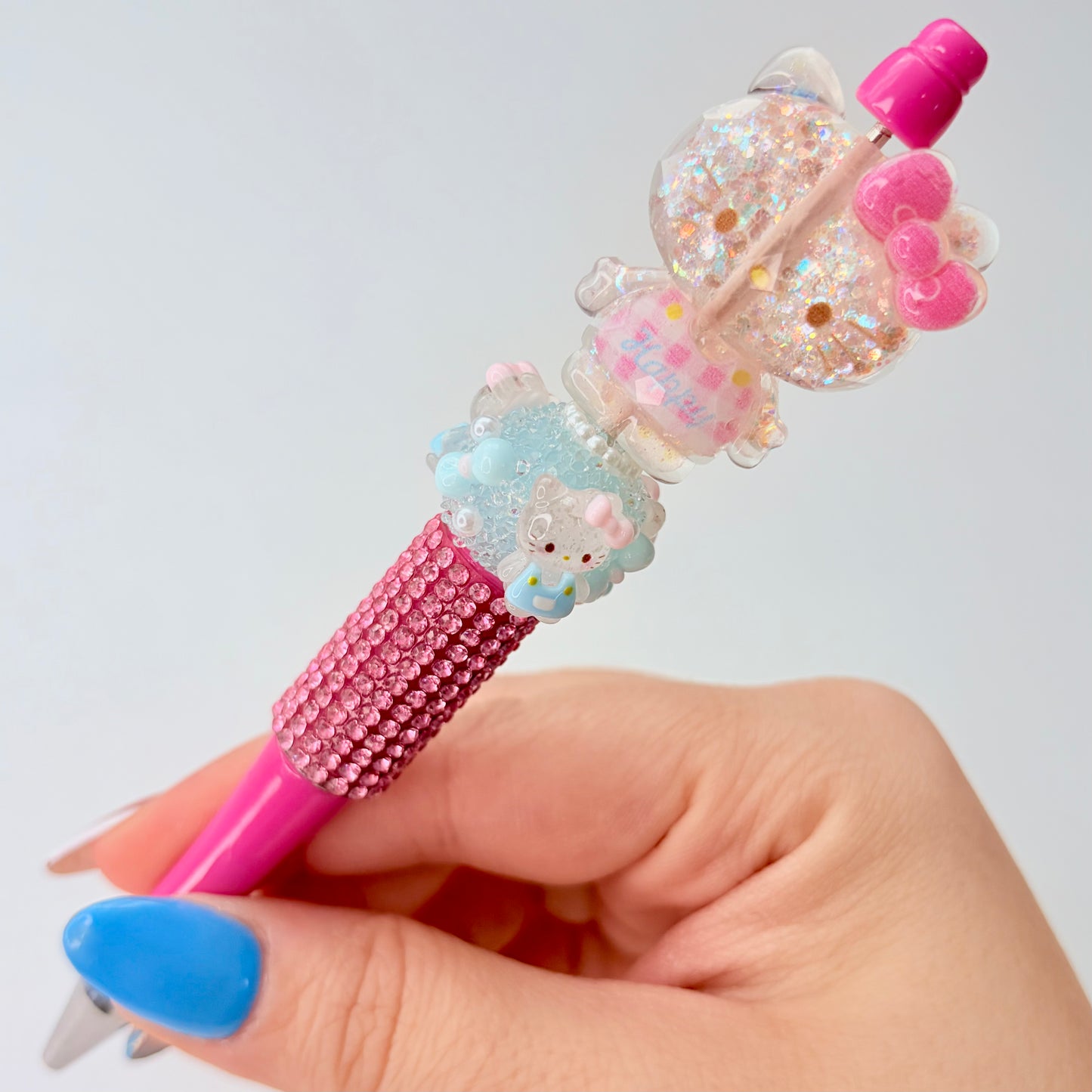 Glitter San San Fam Beaded Pen