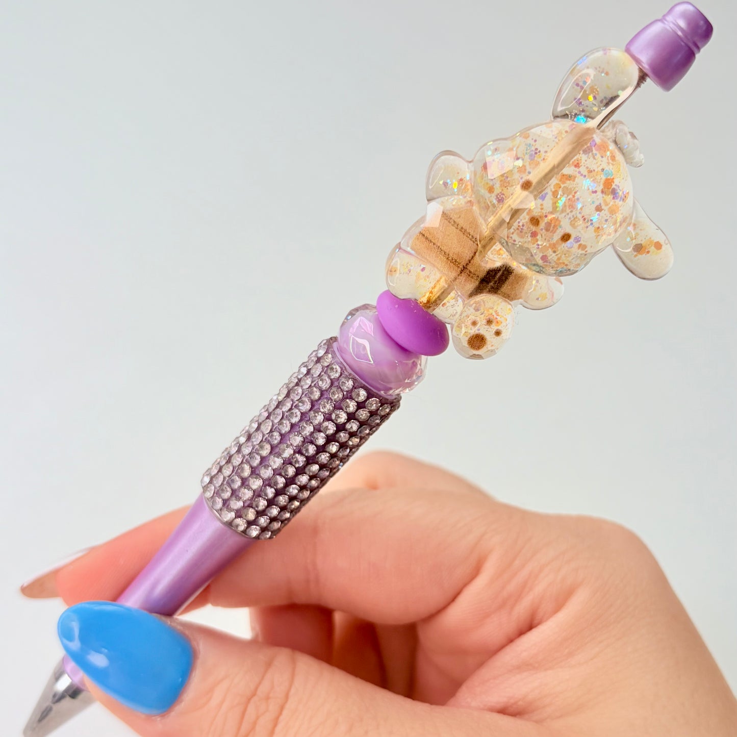 Glitter San San Fam Beaded Pen