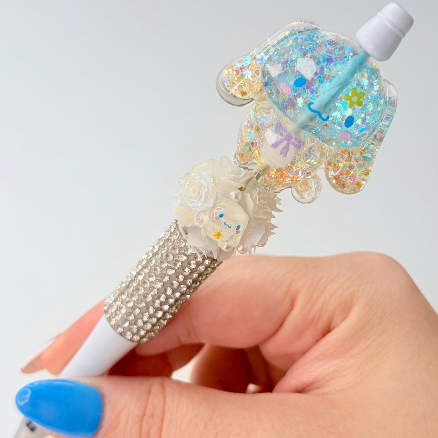 Glitter San San Fam Beaded Pen
