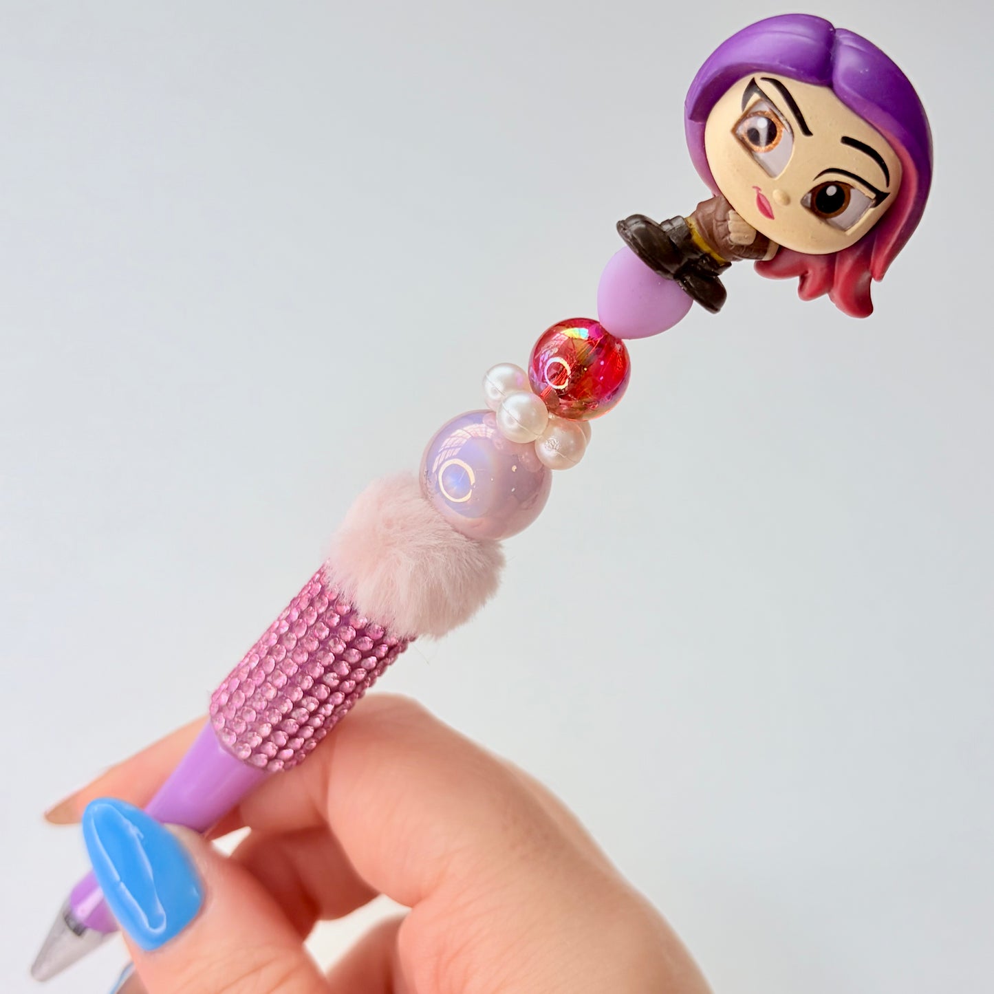 Beaded Pen with Topper
