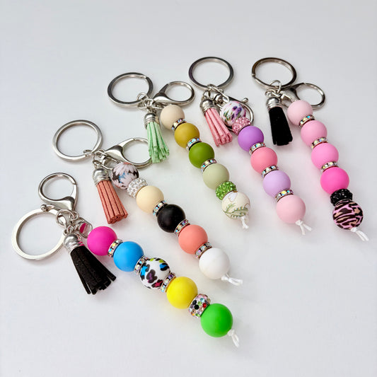 Silicone Bead Keychain