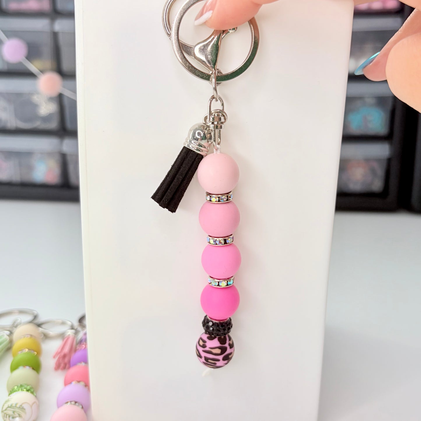 Silicone Bead Keychain