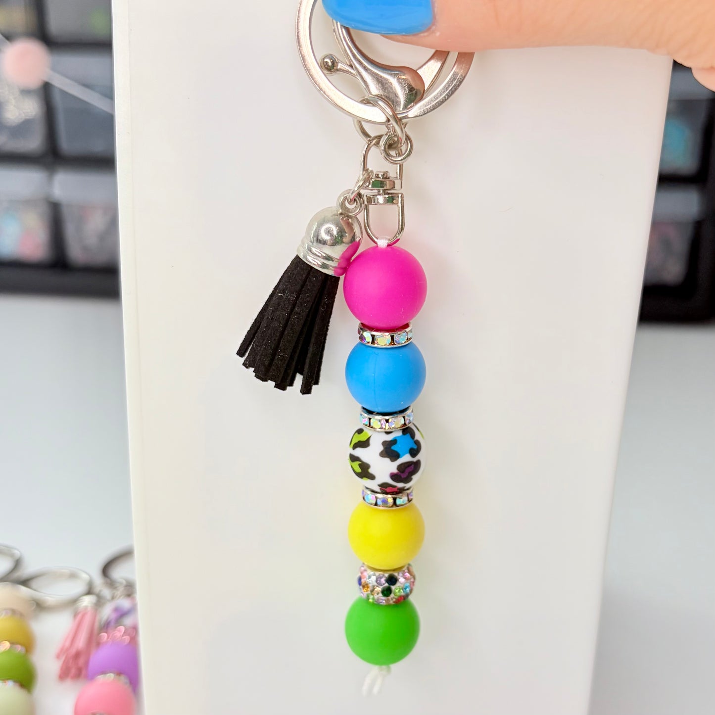 Silicone Bead Keychain