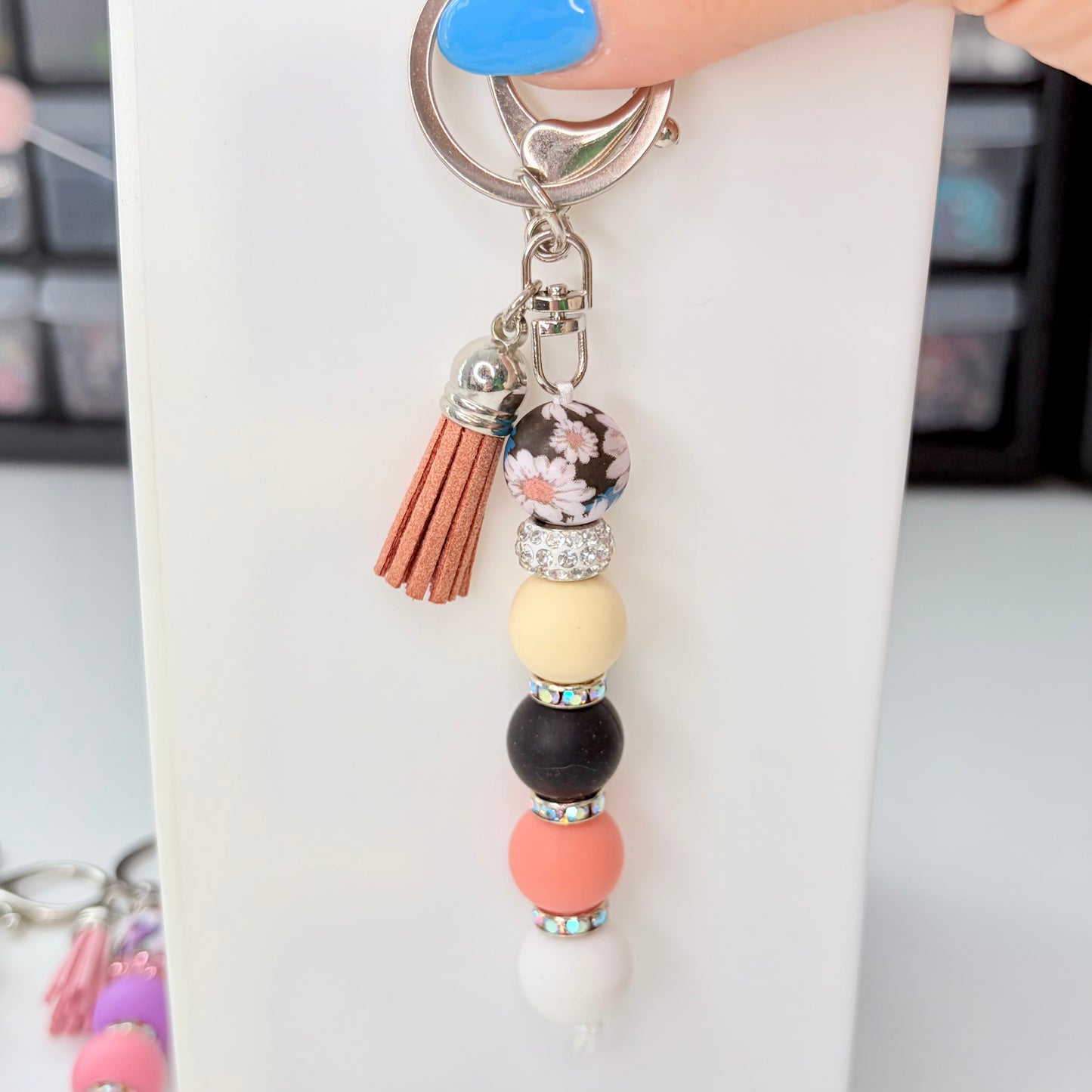 Silicone Bead Keychain