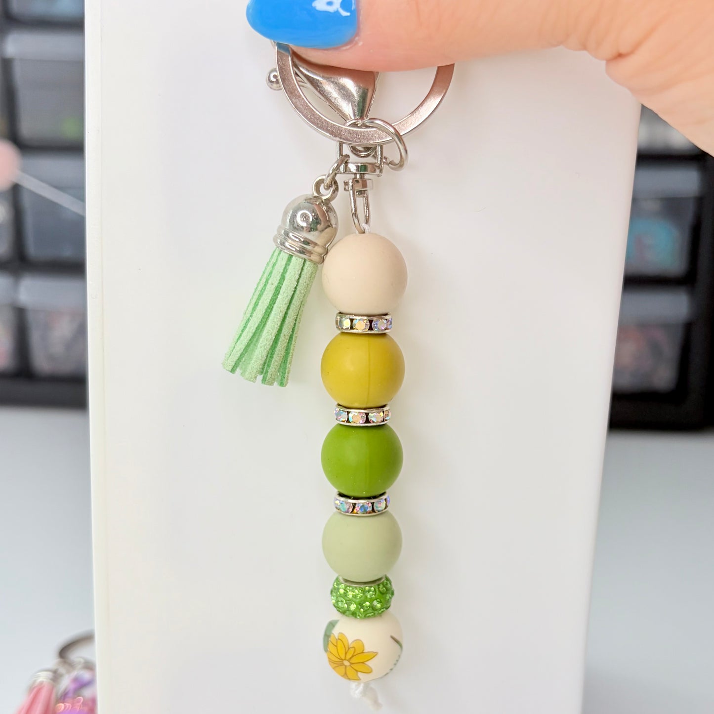 Silicone Bead Keychain