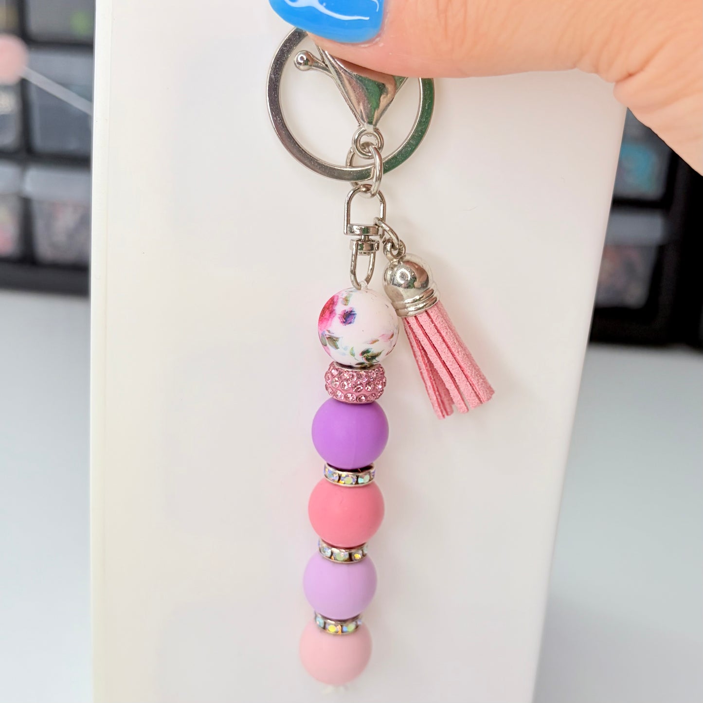 Silicone Bead Keychain