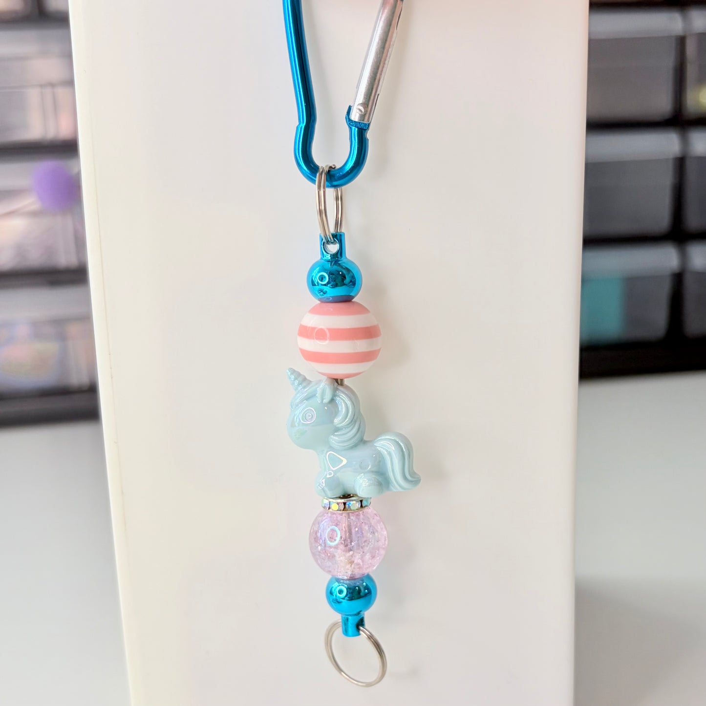 Carabiner Bead Keychain