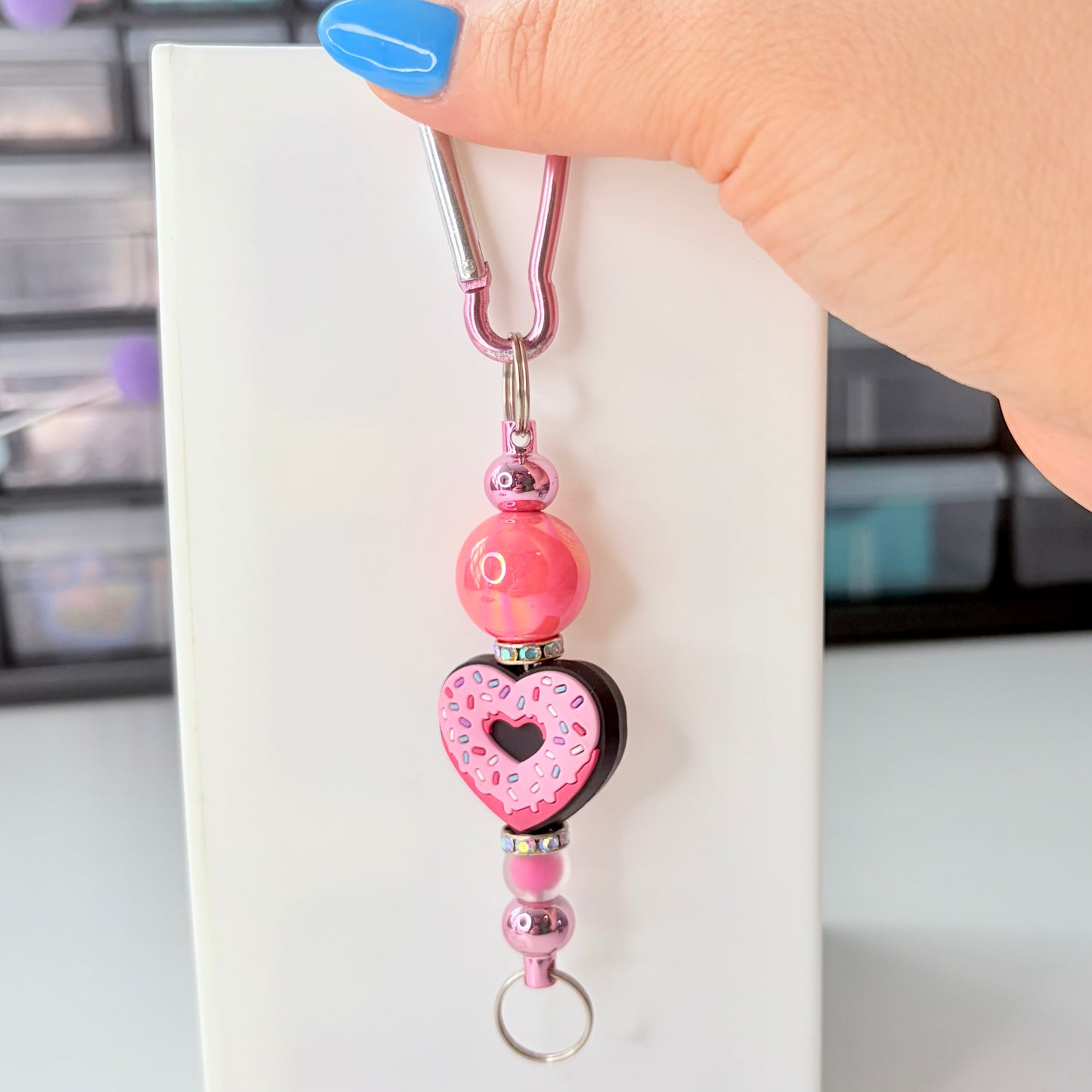 Carabiner Bead Keychain