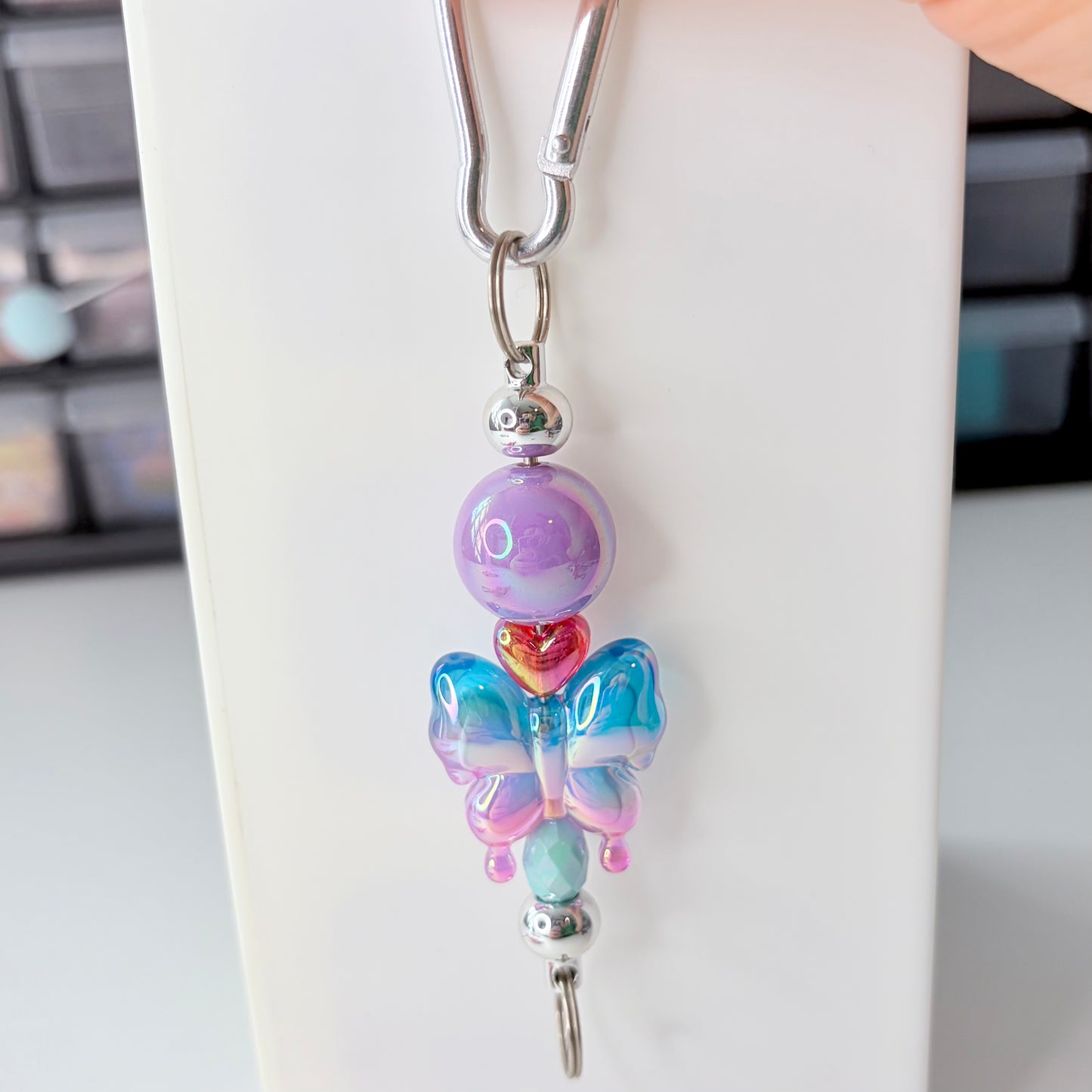 Carabiner Bead Keychain