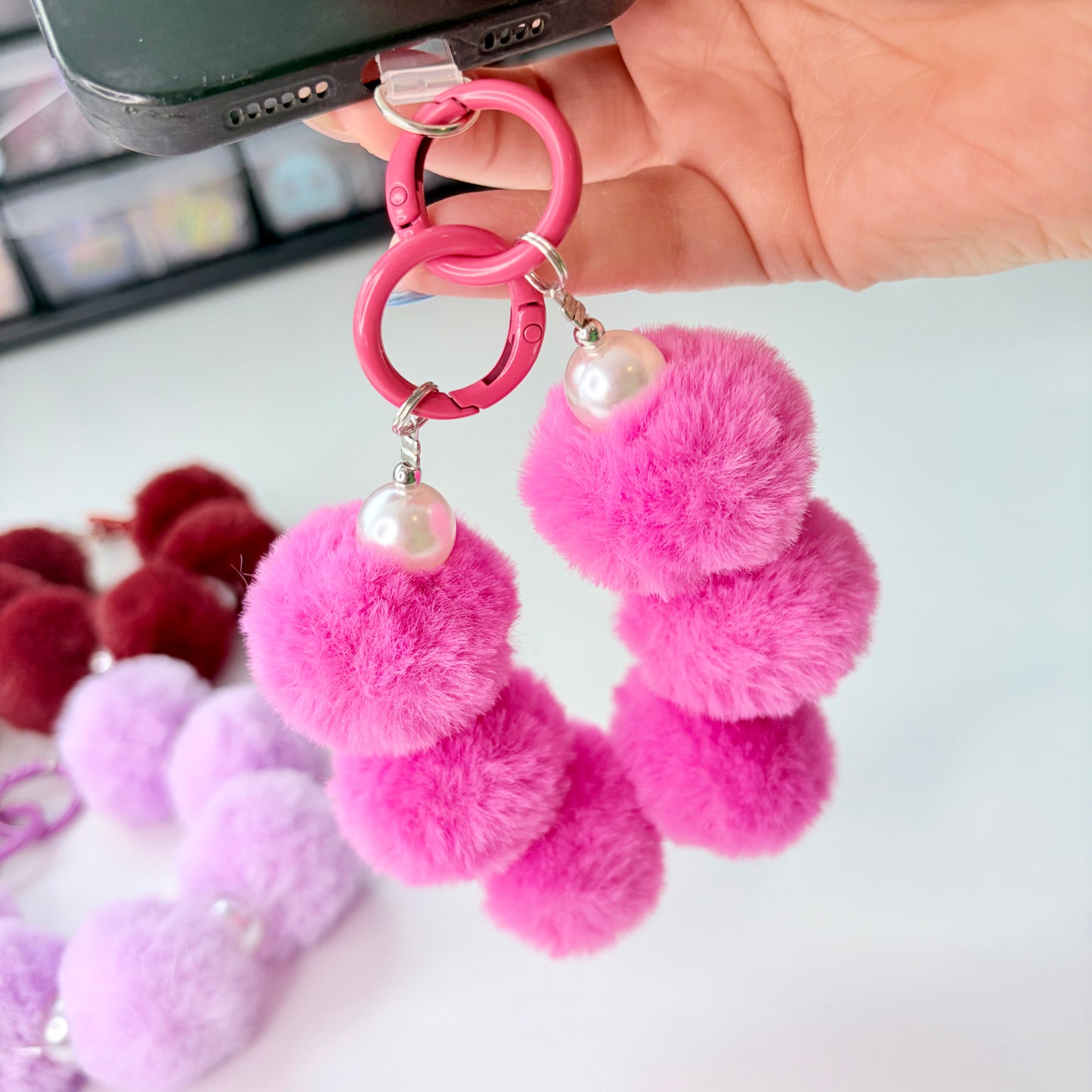 Fluffy Phone Chain