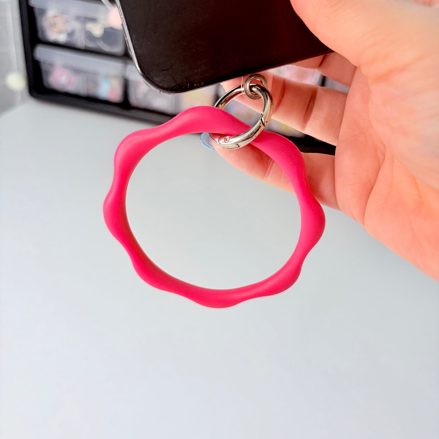 Silicone Ring Phone Chain